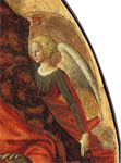 Мадонна с Младенцем, Святой Анной и ангелами. Мазаччо