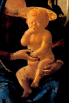 Мадонна с Младенцем и ангелами. Фрагмент. Часть полиптиха из церкви Кармине в Пизе. Мазаччо
