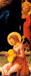 Мадонна с Младенцем и ангелами. Фрагмент. Часть полиптиха из церкви Кармине в Пизе. Мазаччо
