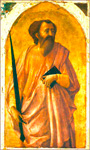 Святой Павел. Часть полиптиха из церкви Кармине в Пизе. Мазаччо