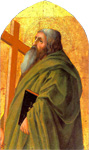 Святой Андрей. Часть полиптиха из церкви Кармине в Пизе. Мазаччо