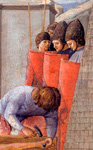 Распятие Святого Петра. Фрагмент. Часть полиптиха из церкви Кармине в Пизе. Мазаччо