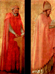 Святые Августин и Иероним. Часть полиптиха из церкви Кармине в Пизе. Мазаччо