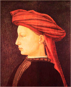 Мазаччо. Портрет молодого человека в красном тюрбане / www.Masaccio.ru