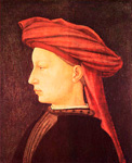 Портрет молодого человека в красном тюрбане. Мазаччо