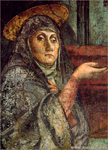 Богородица. Св. Троица с Иоанном Богословом. Фрагмент. Мазаччо
