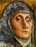 Богородица. Св. Троица с Иоанном Богословом. Фрагмент. Мазаччо